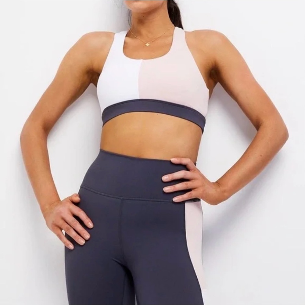 Allfenix Women's Colorblock Racerback Sports Bra